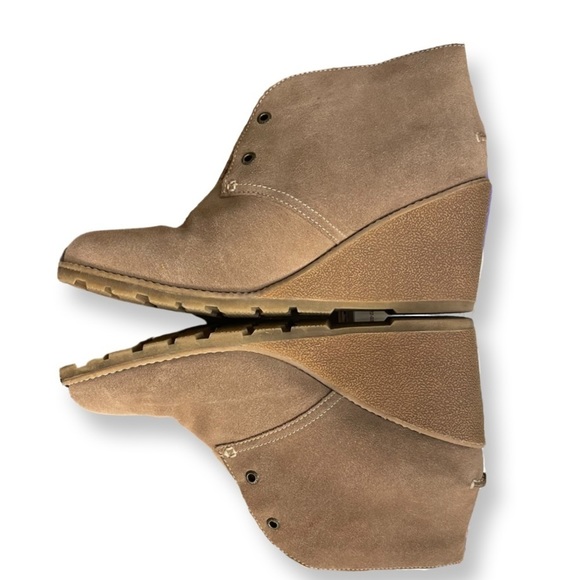 WOMEN’S Sperry Wedge Suede Lace Up Bootie - Size 10 - Picture 1 of 6